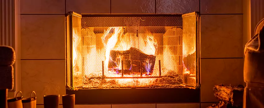 Mendota Hearth Landscape Fireplace Installation in Garfield, New Jersey