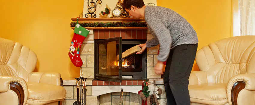 Rusted Metal Fireplace Restoration in Garfield, New Jersey